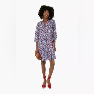 Tuckernuck Queens Garden Royal shirt dress